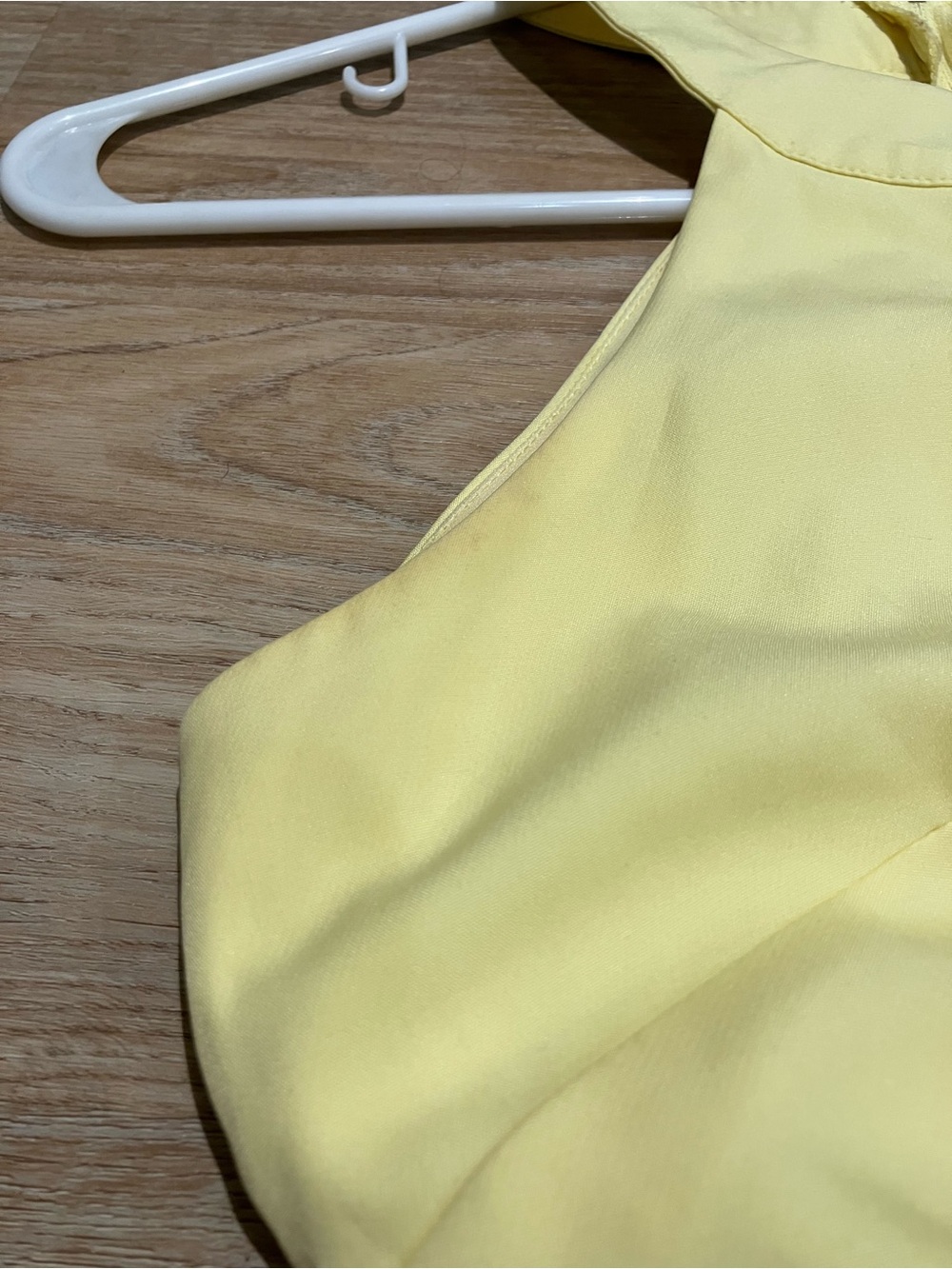Pale Yellow Ruffle Halter Dress - Picture 9 of 9